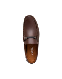 Mocasín casual para hombre en cuero con herraje REF 02GALACIA