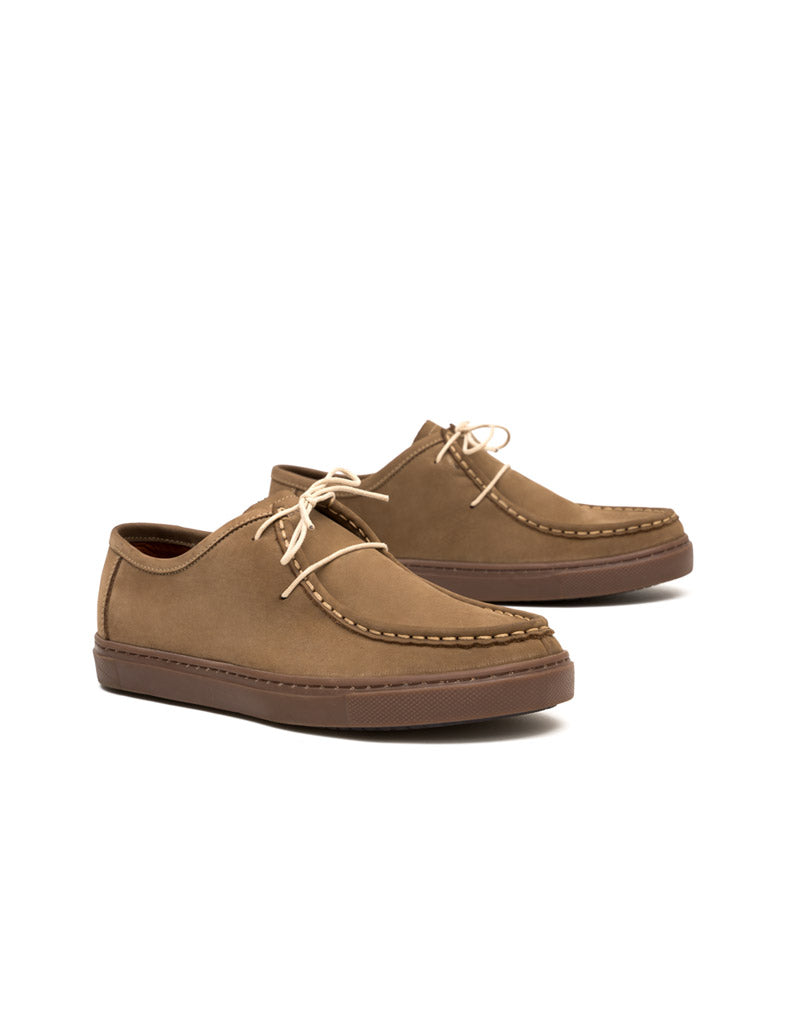 Zapato casual para hombre en cuero color arena