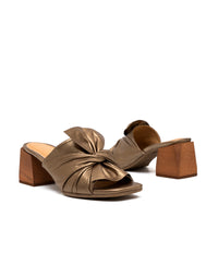 Sandalia tacón de cuero REF AMATISTA05M