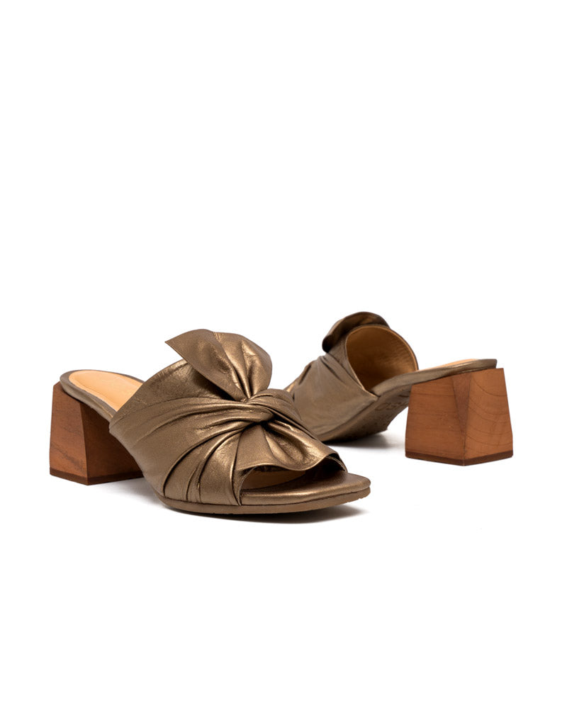 Sandalia tacón de cuero REF AMATISTA05M