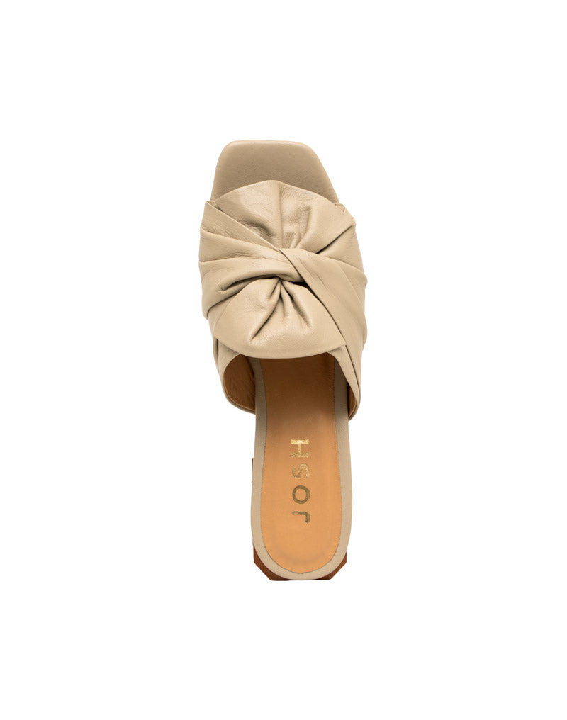 Sandalia tacón de cuero REF AMATISTA05M