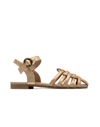 Sandalia plana de cuero REF AMH1787