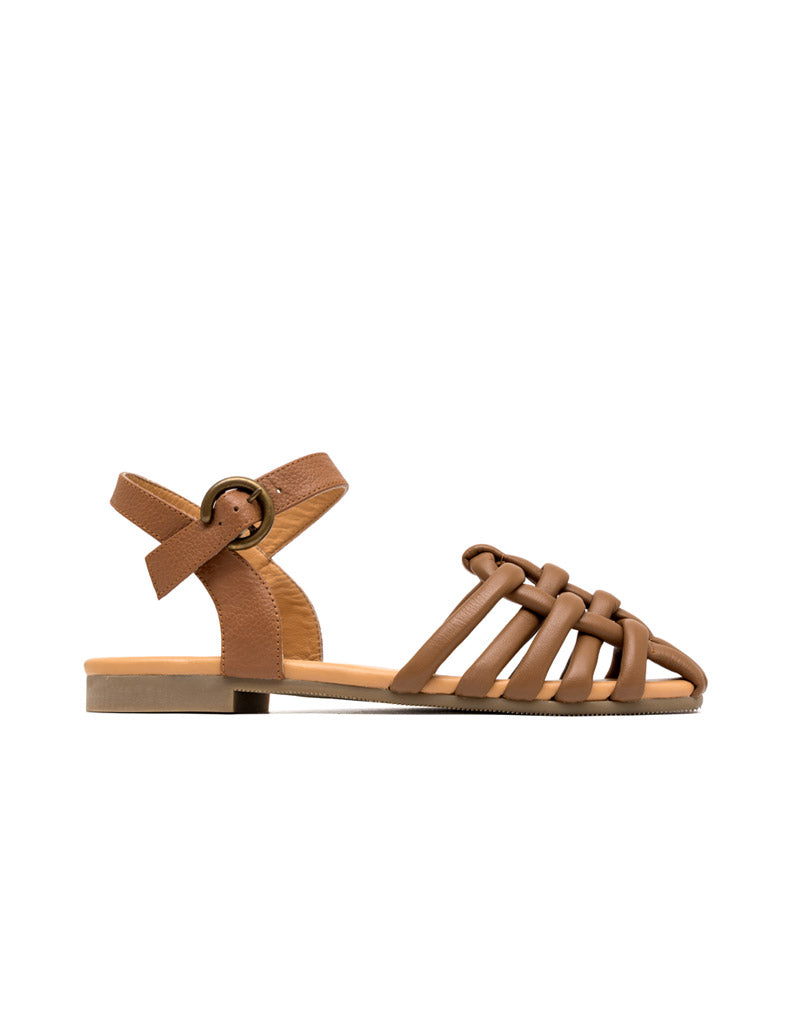 Sandalia plana de cuero REF AMH1787