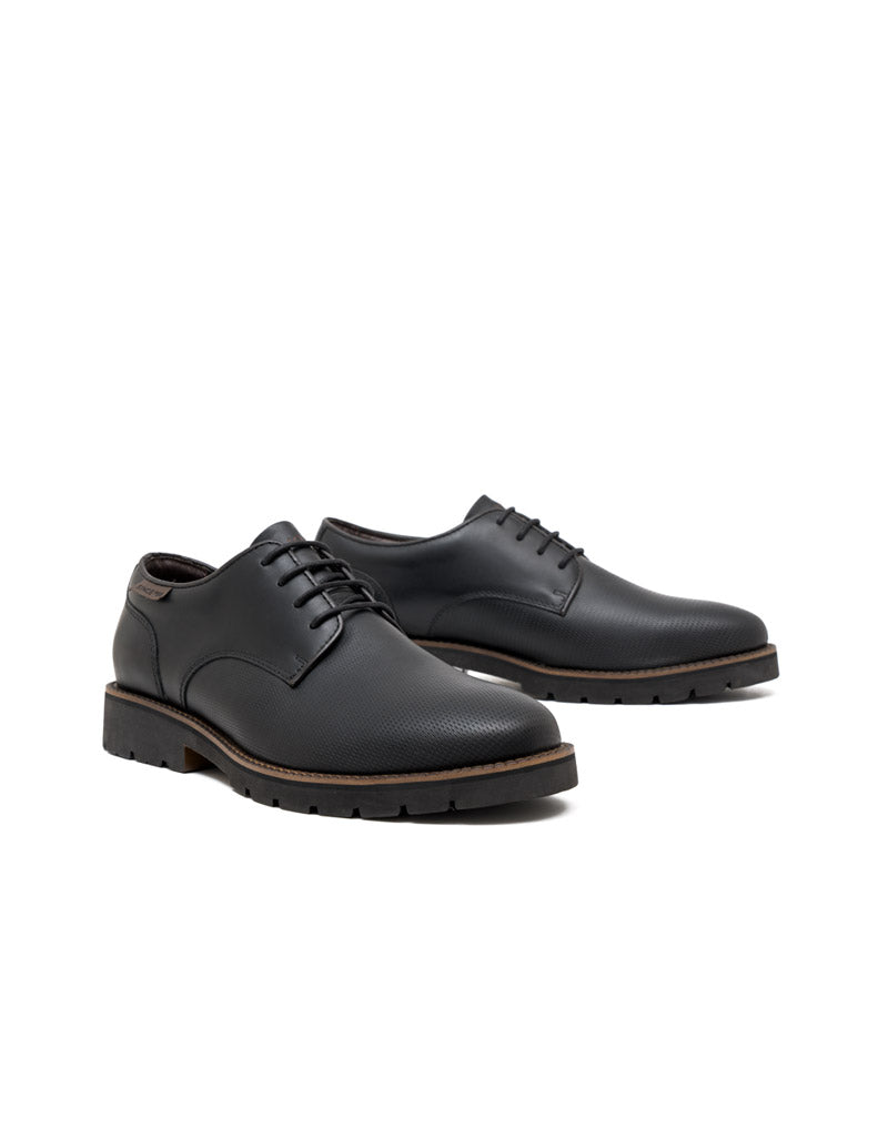 Zapato casual  en cuero café – Josh - Color Negro