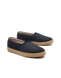 Mocasín casual de cuero nobuck 100%  en color miel – Josh - Color Azul Océano