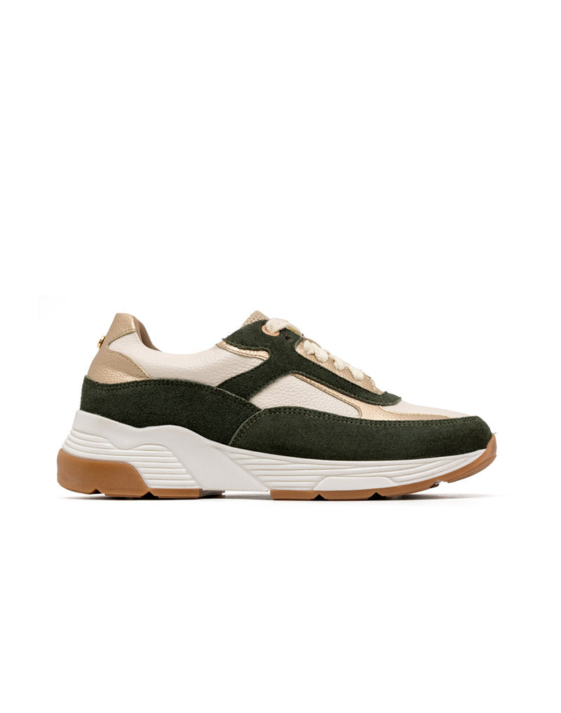 Zapato deportivo de cuero en color Verde