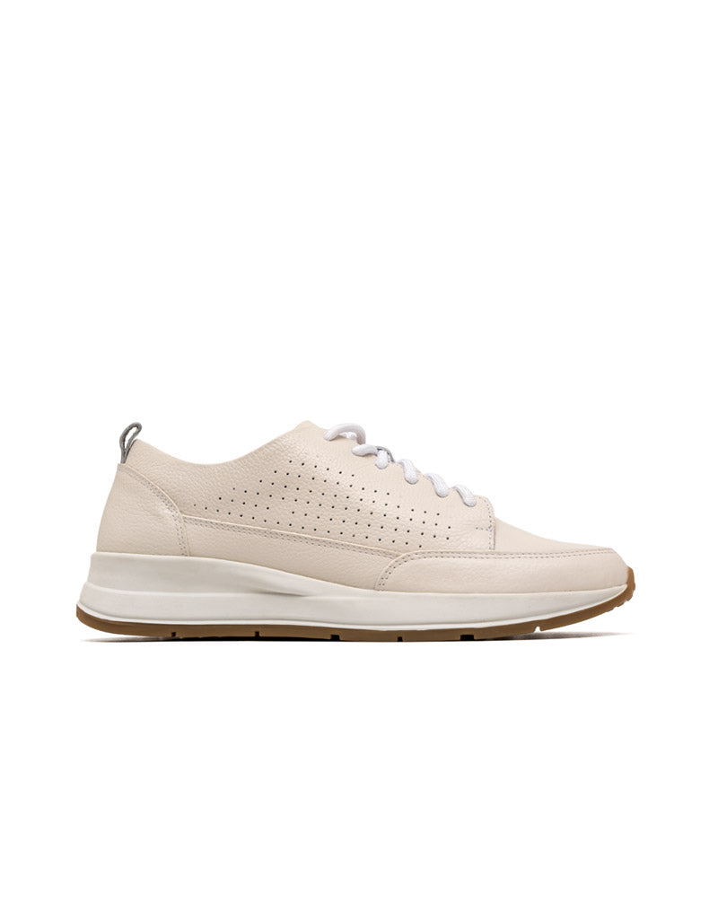 Deportivo casual minimalista para mujer en cuero en color Beige