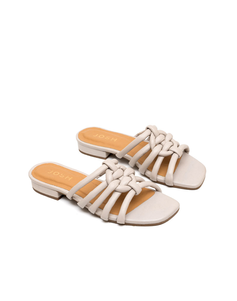 Sandalia plana de cuero REF CIN1788CUE