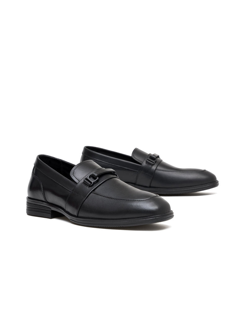 Zapato atadura formal para hombre en cuero color negro