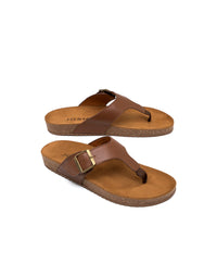 Sandalia  en cuero miel – Josh - Color Miel