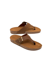 Sandalia  en cuero miel – Josh - Color Miel