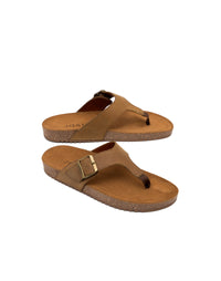 Sandalia para hombre en cuero miel REF ELIZ01