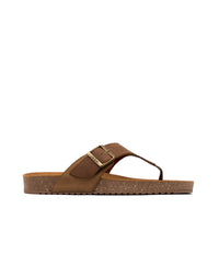 Sandalia  en cuero miel – Josh - Color Miel