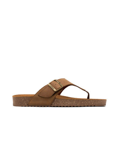 Sandalia para hombre en cuero miel REF ELIZ01