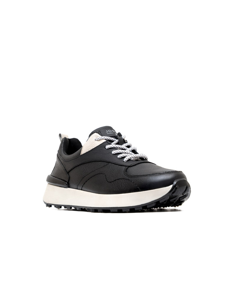 Deportivo  en cuero negro – Josh - Color Negro