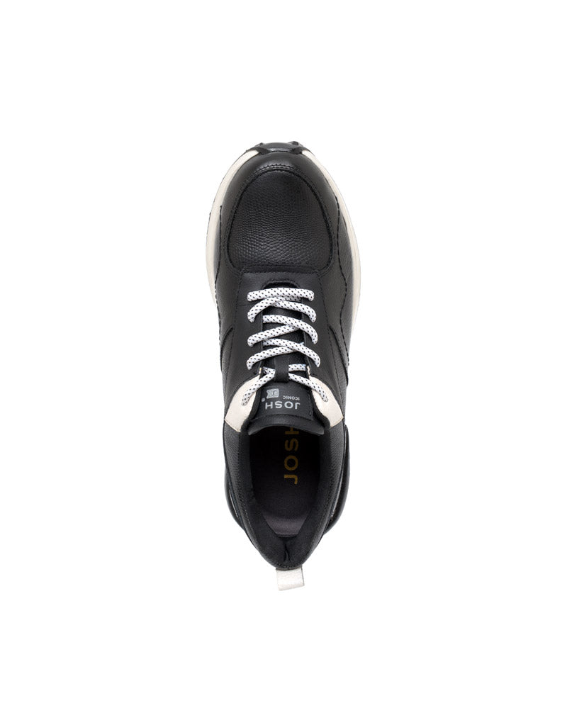 Deportivo  en cuero negro – Josh - Color Negro