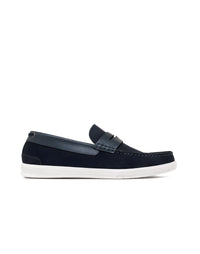 Mocasín de cuero para hombre en color Azul