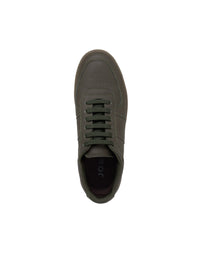 Zapato deportivo de cuero para hombre color verde.