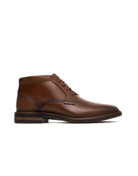 Bota casual para hombre en cuero color canela