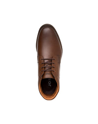 Bota casual para hombre en cuero color canela