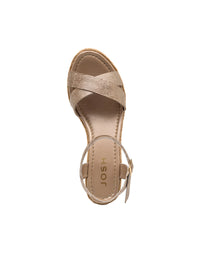 Sandalia plataforma de cuero REF GLASS04M