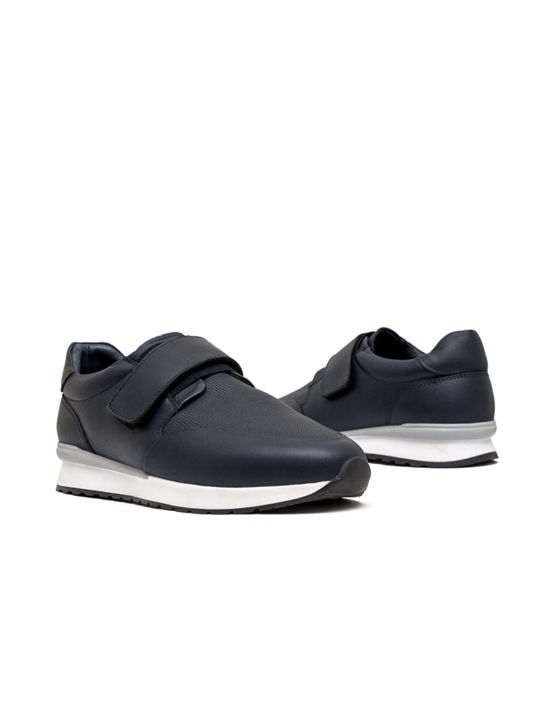 Zapato Deportivo Para Hombre En Cuero Combinado Con Textil REF GREV24