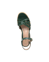 Sandalia tacón medio para mujer en cuero REF HNN1786