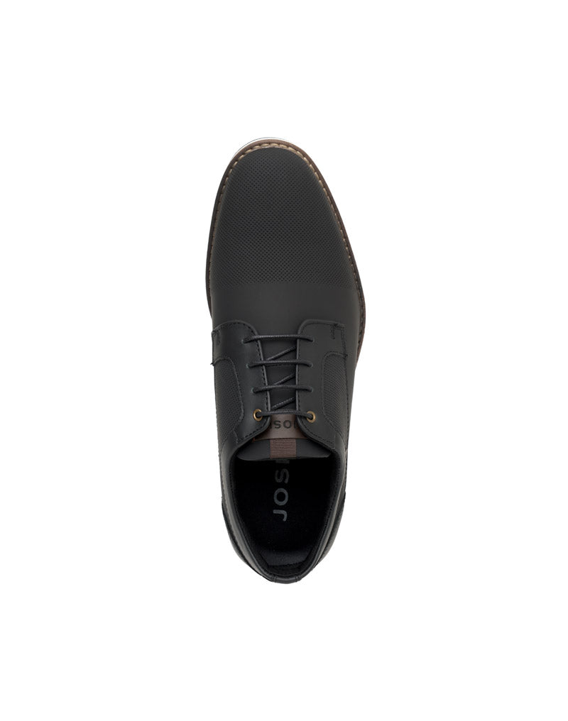 Zapato casual para hombre en cuero graso color negro