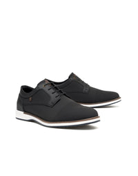 Zapato casual para hombre en cuero graso color negro