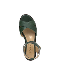 Sandalia plana para mujer en cuero REF LRS819