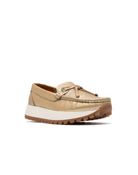 Mocasín en cuero de líneas sofisticadas  REF MARIETA02