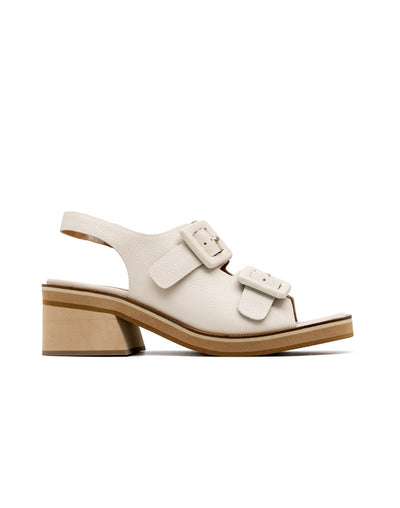 Sandalia plataforma de cuero  en Negro – Josh - Color Negro