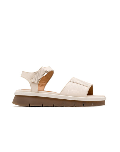 Sandalia plana de cuero REF MGO1750