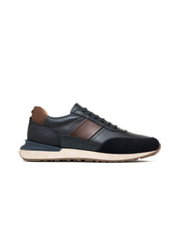 Zapato casual deportivo para hombre en cuero en color Azul