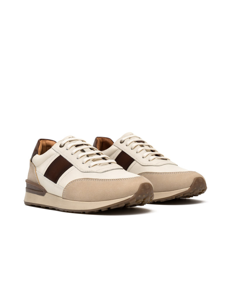 Zapato casual deportivo para hombre en cuero