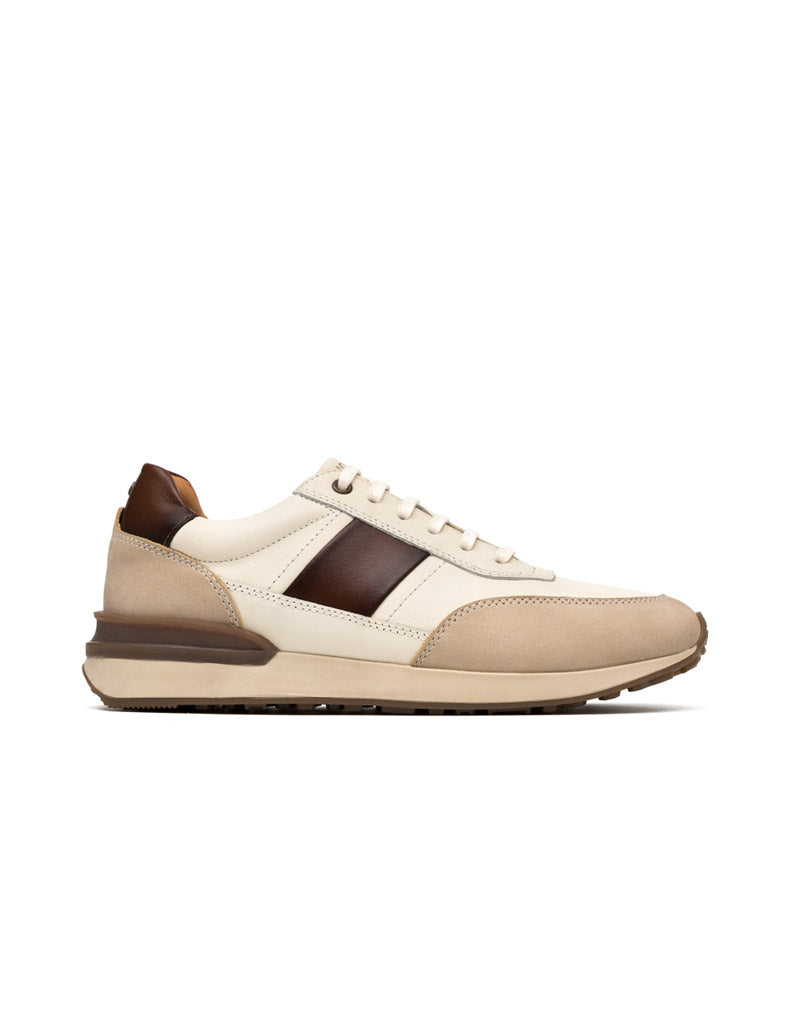 Zapato casual deportivo para hombre en cuero