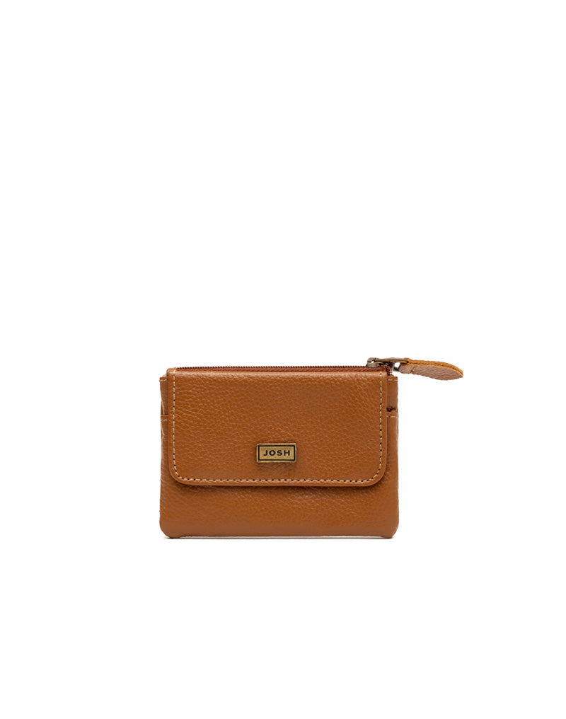 Monedero en cuero para Mujer color Miel Marca Josh - Ref. M021