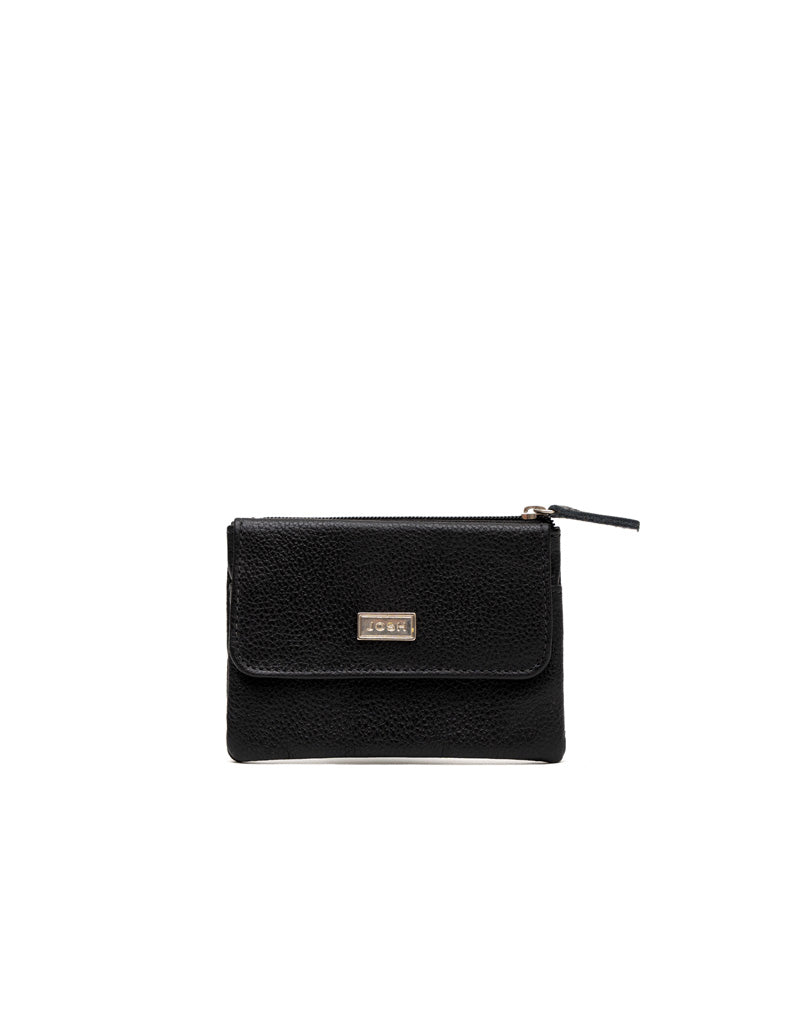 Monedero en cuero para Mujer color Negro Marca Josh - Ref. M021