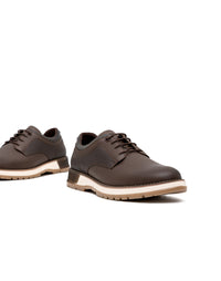 Zapato casual de tacón  en cuero negro – Josh - Color Negro