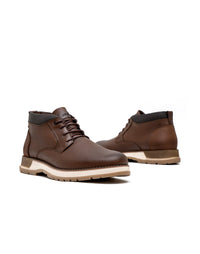 Bota casual  en cuero azul – Josh - Color Azul