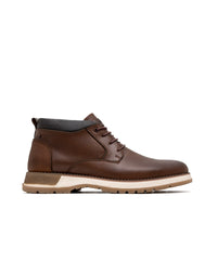 Bota casual  en cuero azul – Josh - Color Azul