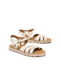 Sandalia plana de cuero REF MRL1587
