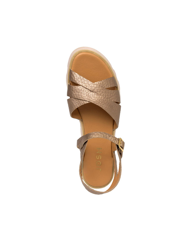 Sandalia plana de cuero REF MRL1587