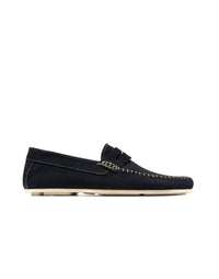 Mocasín Casual De Diseño Atemporal Para Hombre En Cuero Colombiano Azul en color Azul