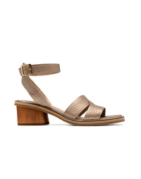 Sandalia tacon de cuero  REF NRU1309