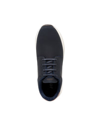 Zapato Casual De Confort  En Cuero Colombiano Azul – Josh - Color Negro