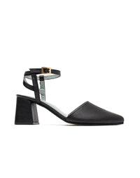 Zapato tacón sofisticado tipo tango para oficina, en cuero REF ORI1804