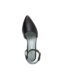 Zapato tacón sofisticado tipo tango para oficina, en cuero REF ORI1804