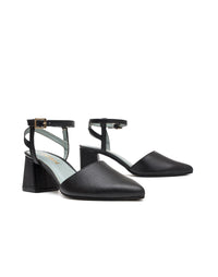 Zapato tacón sofisticado tipo tango para oficina, en cuero REF ORI1804