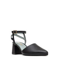 Zapato tacón sofisticado tipo tango para oficina, en cuero REF ORI1804